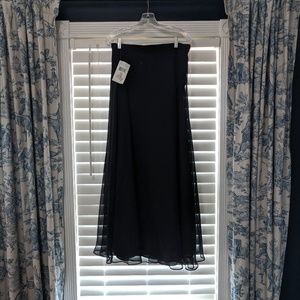 NWT Full Length Maxi Black Formal Skirt